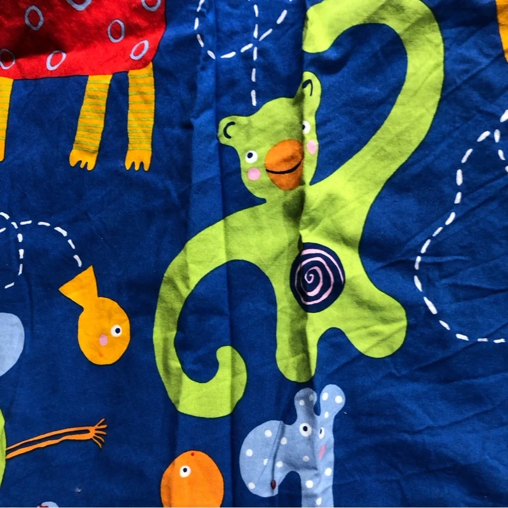 IKEA bright blue animals duvet cover twin